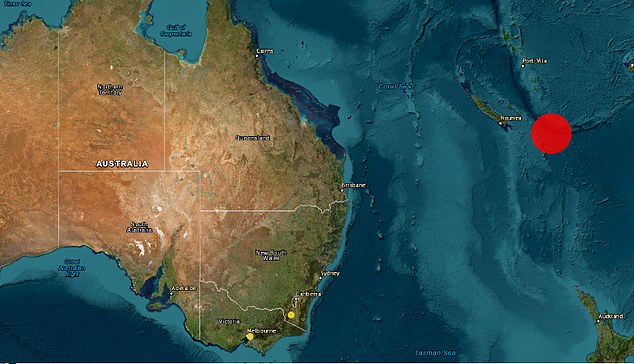 洛亚蒂群岛附近发生 7.7 级地震
