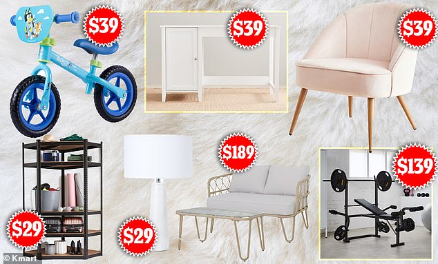 Kmart 推出了厨房产品、健身器材、家居用品、办公家具、儿童玩具等产品的 80% 清仓特卖活动,其中几件商品的价格降到了数百美元