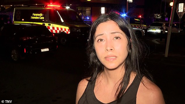 One witness, named Karen (pictured), said she shocked by the violence as Australia is known as being a 'safe country'