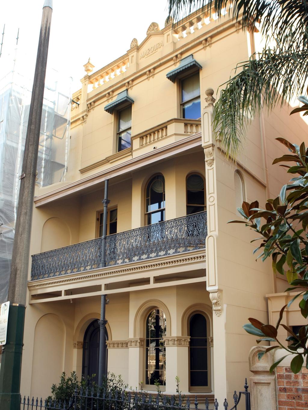 Former prime minister Paul Keating's newly renovated home at 4 Challis Avenue in Potts Point, Sydney.