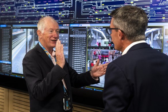 Transport for NSW Coordinator General Howard Collins and Sydney Trains CEO Matt Longland provided an update on New Year’s Eve preparations on Saturday.