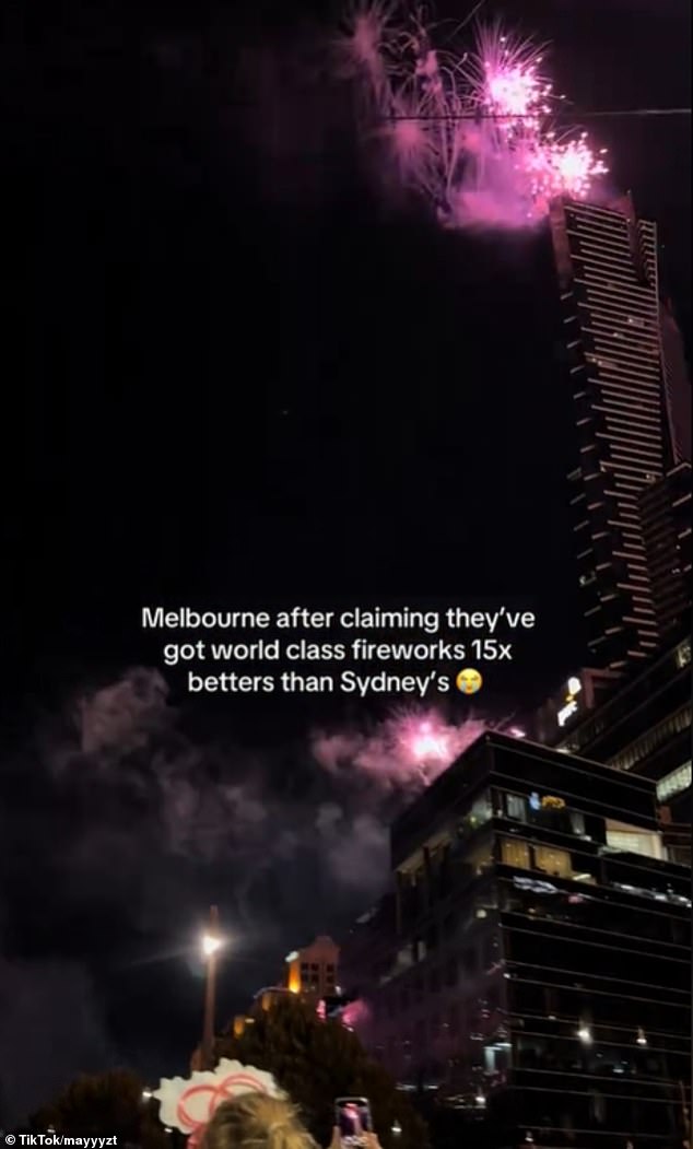 其他人则嘲笑那些声称墨尔本的烟花比悉尼的烟花更好的人
