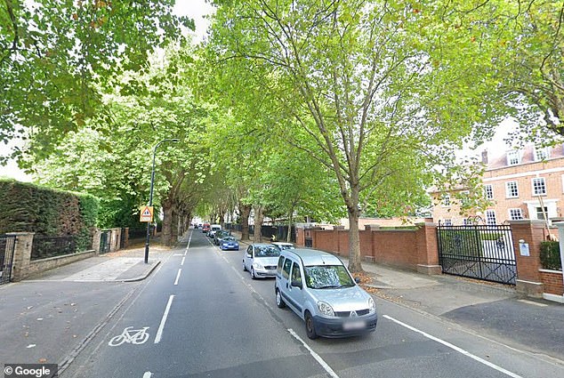 The house is on Avenue Road in Primrose Hill where homes fetch an average of £15.1million