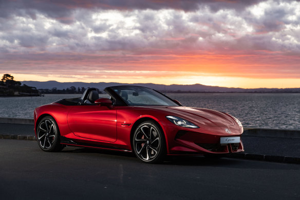 The MG Cyberster Roadster is turning heads.