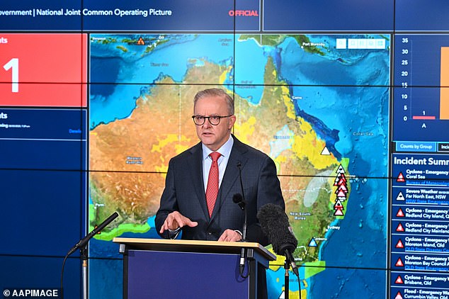 Prime Minister Anthony Albanese said on Saturday he had greenlit disaster recovery payments for those affected by ex-Tropical Cyclone Alfred