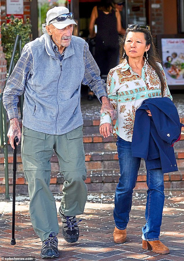 Hackman, 95, died from heart disease a week after his wife Betsy Arakawa, 65, succumbed to Hantavirus Pulmonary Syndrome - and police said the Alzheimer's stricken star may not have known she was dead - pictured 2024
