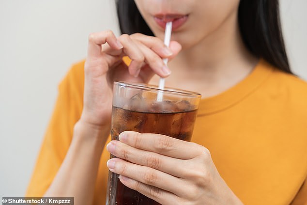 Drinking just one sugar sweetened beverage, like a classic non-diet soft, per day could increase the chance of developing mouth cancer five-fold, a study suggests. Stock image
