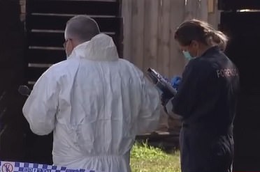 A man's body has been found in a vegetable patch behind a home in Melbourne