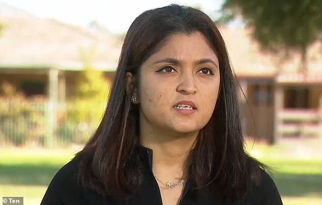 Nilima Kuikel (pictured) and her family were left shaken when they discovered someone had broken into their home while they were on holiday and lived there