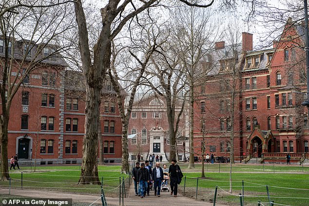 It will also impact the roughly 120 Australian students who study at Harvard, according to the university's website (pictured: Harvard Yard)