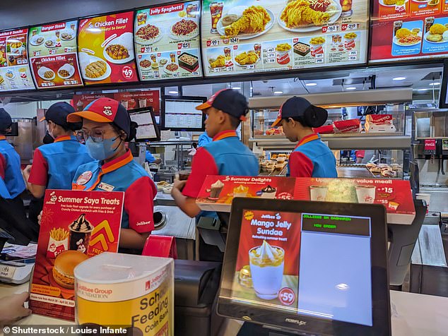 Jollibee is currently the world¿s 13th largest fast-food chain, famed for their juicy, hand-breaded fried chicken (a.k.a. ChickenJoy), sweet-style spaghetti with hotdog slices, and burger steaks smothered in gravy