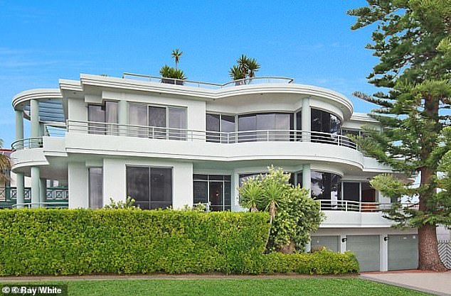 Pictured is the home where Laura Angius was found dead at the bottom the stairs in Coogee, in Sydney's eastern suburbs