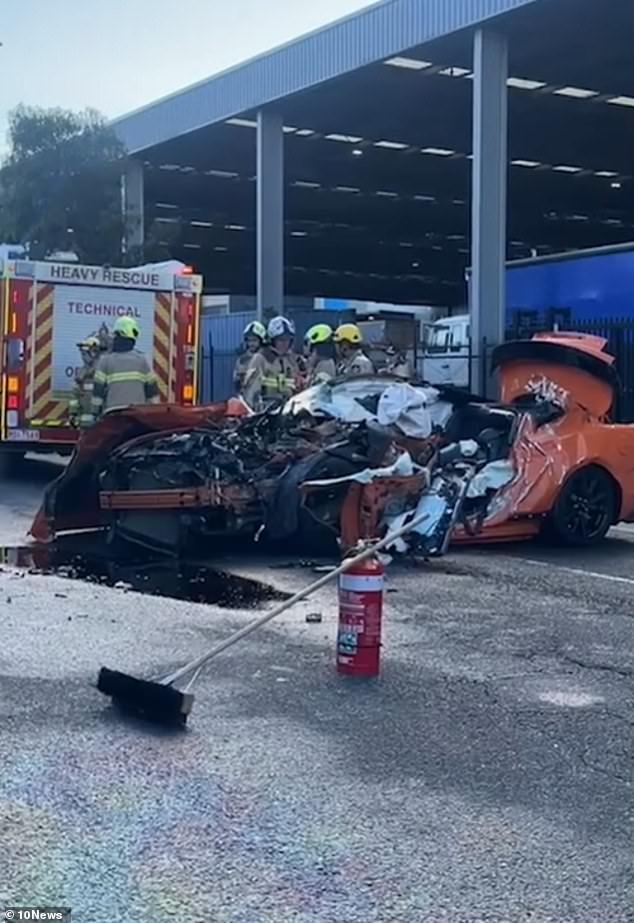 The passenger died at the scene while the driver was taken to hospital with non life-threatening injuries