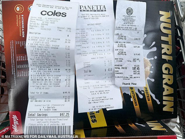 Angelo shops around at three different supermarkets to help his budget stretch
