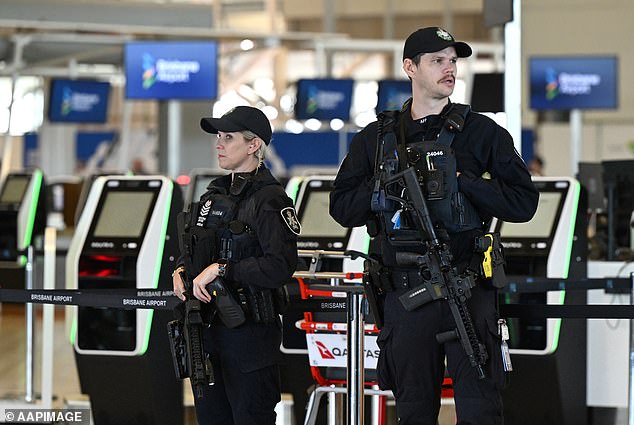Australian Federal Police officers arrested a woman at Sydney Airport on June 3 (stock image)