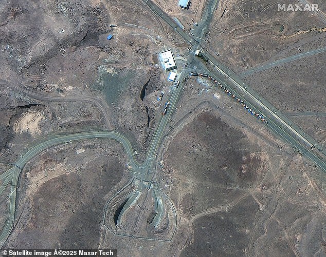 The US 'obliterated' the nuclear cites, including the Fordow Fuel Enrichment Plant (pictured before the attack)