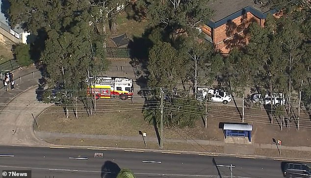 NSW Police officers and fire crews attended the scene