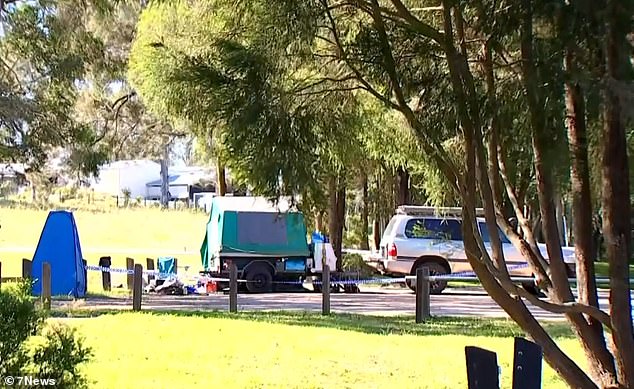 A popular campsite remains a crime scene after a baby boy drowned in a lake on Saturday