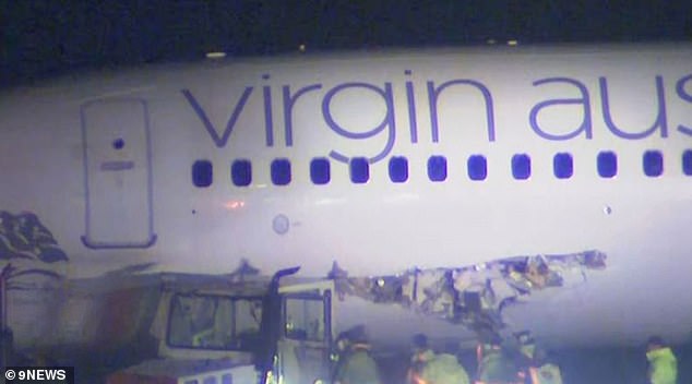 此次碰撞导致波音 737 严重受损