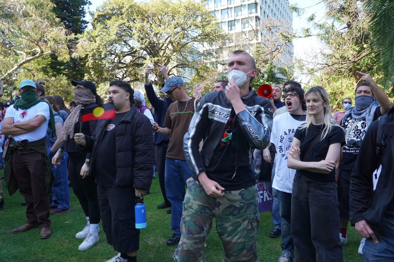 珀斯公园的抗议者