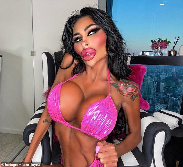 The Instagram model found fame in 2020 after appearing on E! reality show Botched, following extensive plastic surgery including five breast augmentations, six nose jobs and endless rounds of Botox and filler