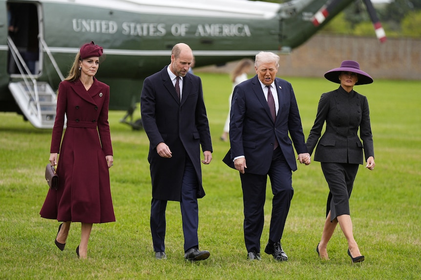 Prince and Princess of Wales Donald Trump Melania Trump