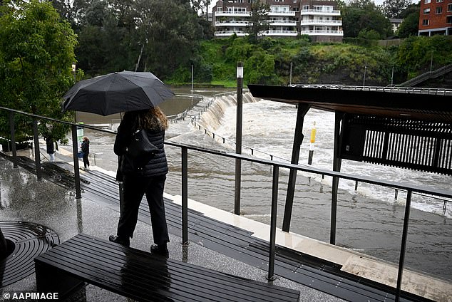Heavy rain falls and large hail are expected to sweep across the region on Friday night