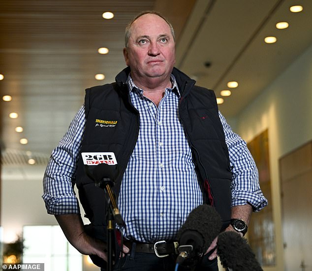 Barnaby Joyce (pictured) has announced he will not be running as the MP for New England in the next election after his relationship with The Nationals 'irreparably broke down'
