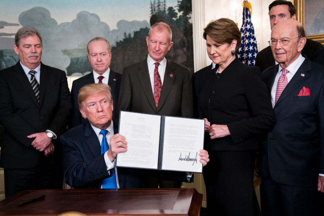 特朗普宣布对600亿美元中国商品征收关税- 纽约时报中文网