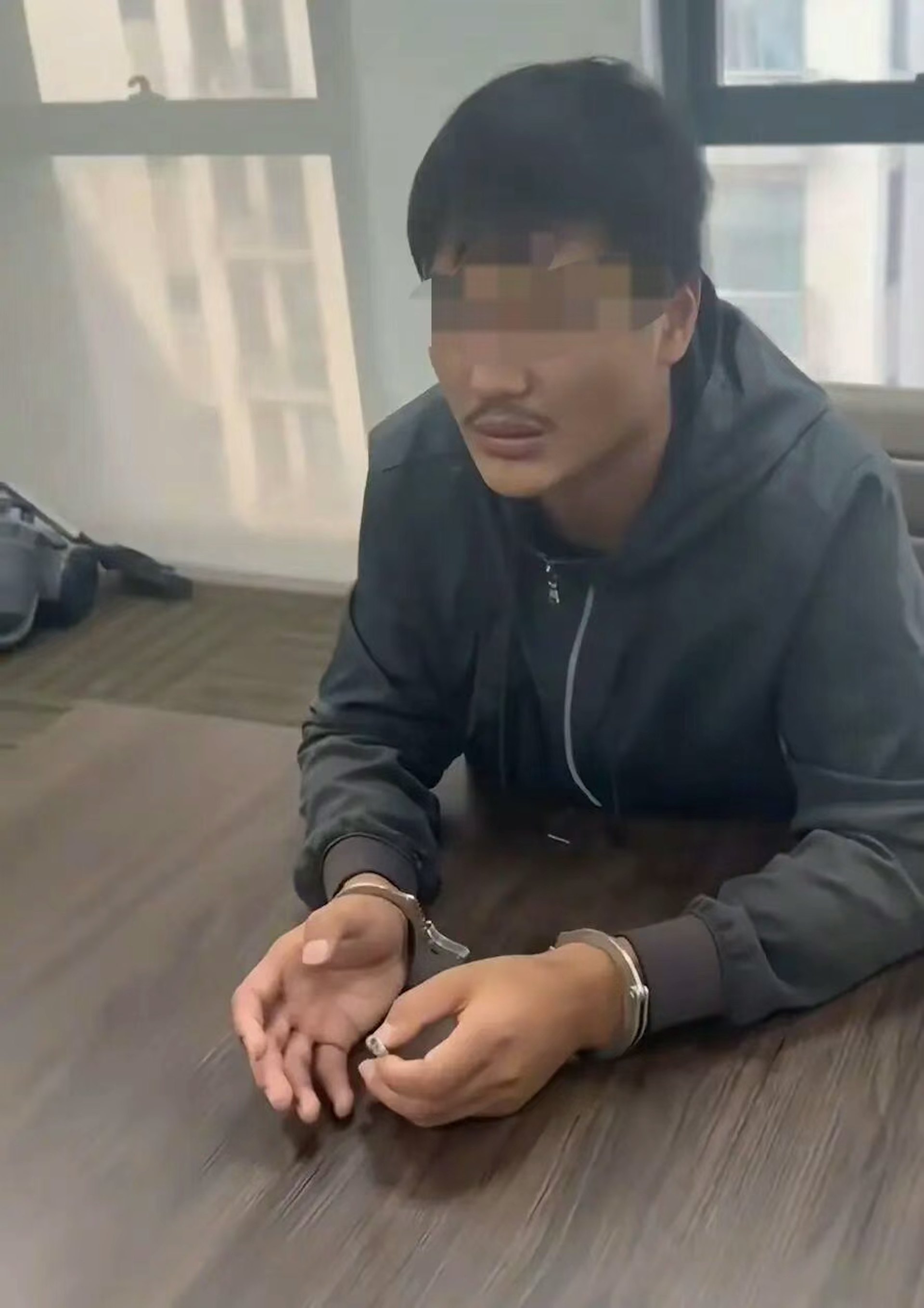 赵某洋被抓。（受害人曾先生社交帐号）