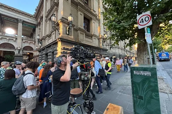 Collins Street has always had a Paris end, but on Tuesday night it became New York.
