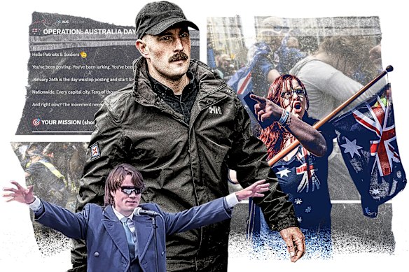 澳大利亚游行的人物包括雨果·列侬、托马斯·休厄尔和贝克·弗里德姆。