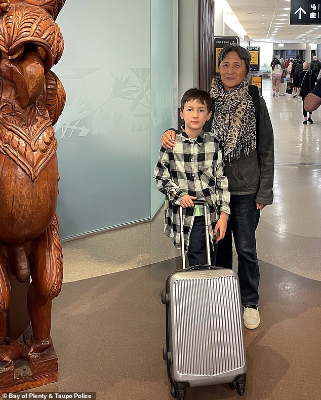Austen Keith Richardson pictured with his grandmother Yao Fang who he adored