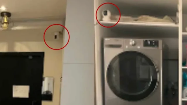 宿舍公共空间内安装的网络摄影机。