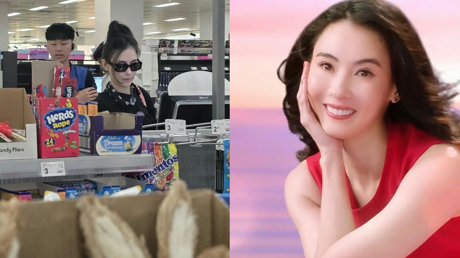 张柏芝惊现悉尼超市购物素颜美貌出众　一举动被指消费降级惹热议