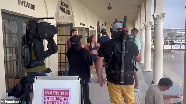 A 'warning' sign put up in Bondi has left locals infuriated after a filming company banned 'unattractive' people from their set