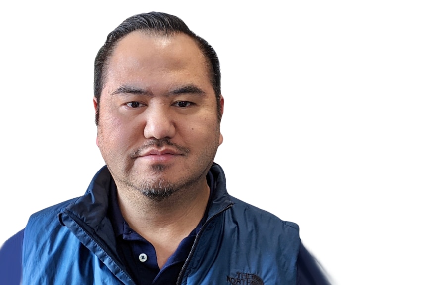 a man looking into camera