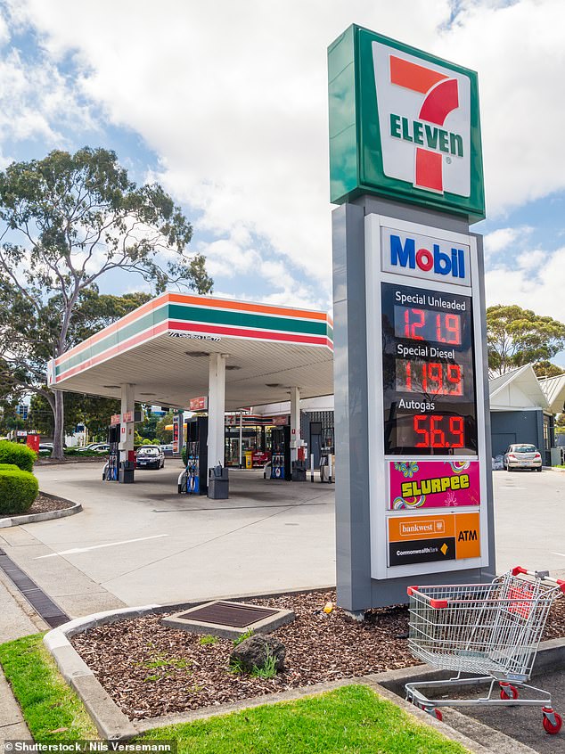 A 7-Eleven spokesman said it wasn't aware of any issues with the price lock feature on the My 7-Eleven app (pictured, a servo in Melbourne)