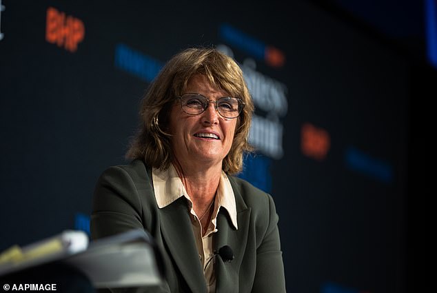 The RBA's monetary policy board lifted the cash rate to 4.1 per cent on March 17, with all four major banks passing on the mortgage pain in full (pictured, RBA governor Michelle Bullock)