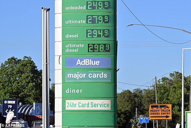 It comes as Australians are also grappling with his petrol and diesel costs