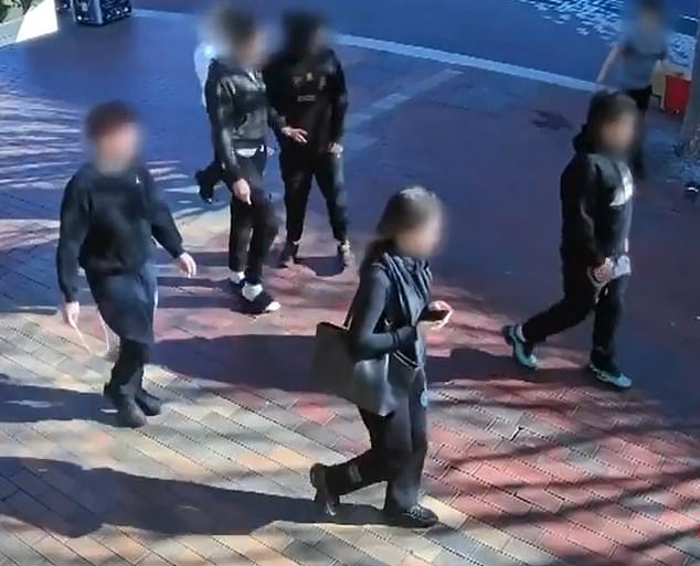 Three boys aged 12, 13 and 15, and two 14-year-old girls were charged on Sunday in Melbourne with a series of assault-related offences