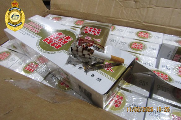 澳大利亚和中国当局查获了价值近1亿美元的非法烟草。